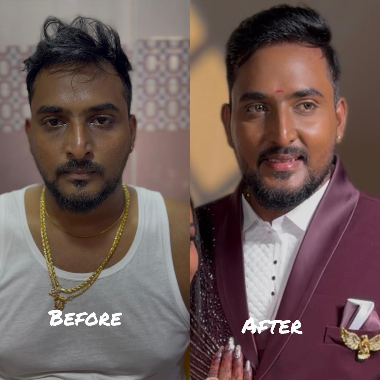 Groom Makeup Before After Chennai